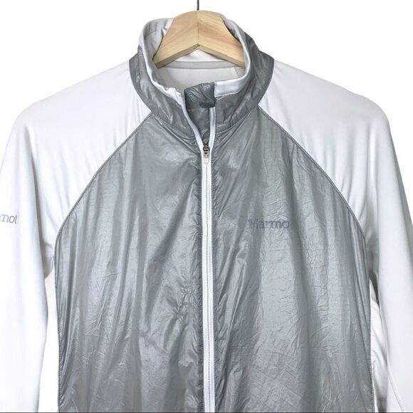 Marmot Frequency Hybrid Jacket in Grey and White - Picture 2 of 10